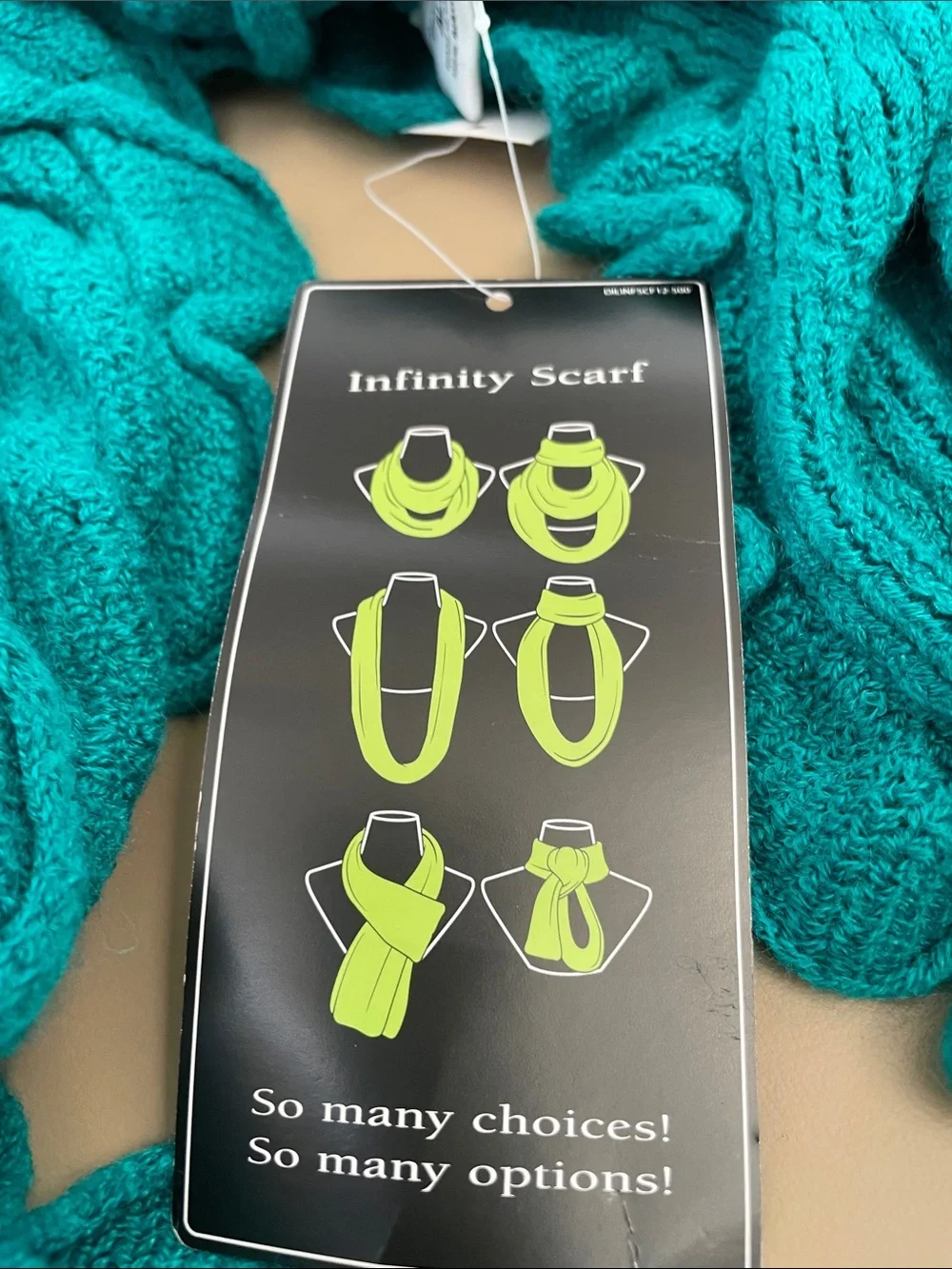 Infinity Scarf in Teal - , Women Accessories NWT. Great accent great present.